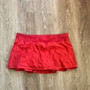 lululemon athletica Desert Red pace rival skirt